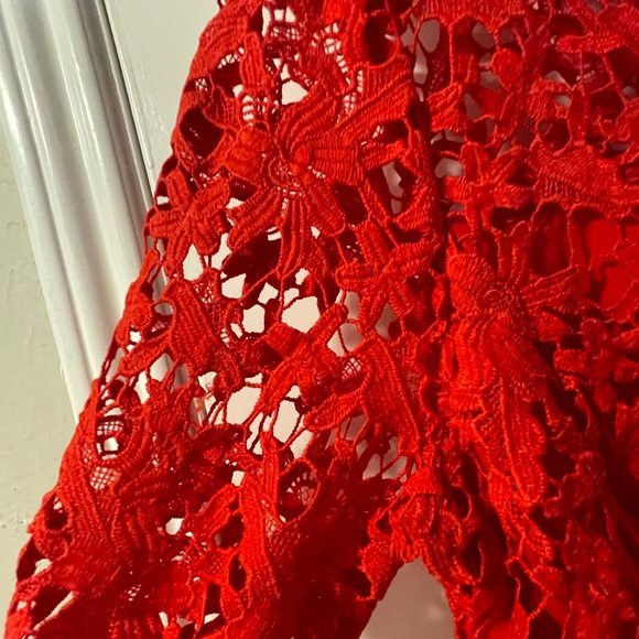 ASTR LONG SLEEVE LACE MIDI DRESS - Picture 3 of 5